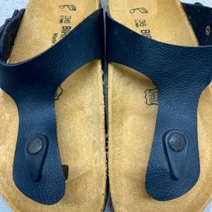 Birkenstock Black Thong Slip on Sandals